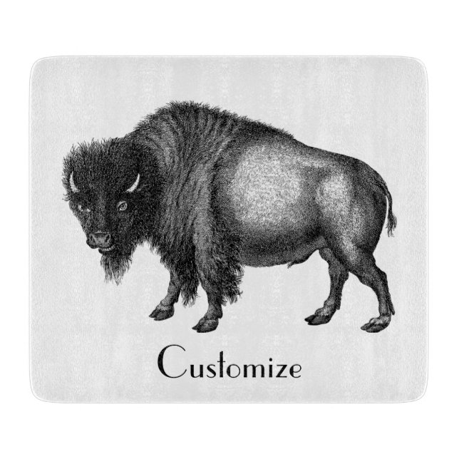 Tabla De Cortar Big Bison Buffalo Thunder_Cove (Anverso)