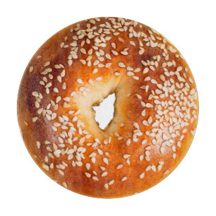 Tabla De Cortar Big Sesame Bagel Cutting Board