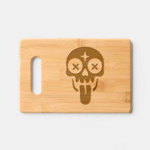 Big Tongue Skull Face Cutting Board