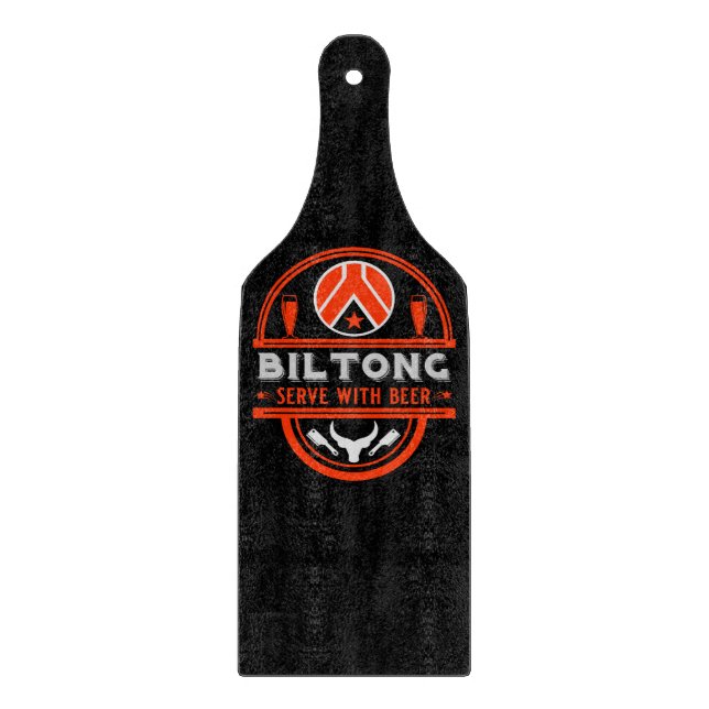 Tabla De Cortar Biltong Y Cerveza (Anverso)