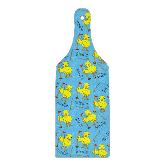 Tabla De Cortar Birdie Golfer Chick (Anverso)