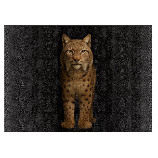 Tabla De Cortar Black 4 Luxe Glass board Silent Lynx (Anverso)