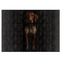 Black 4 Luxe Glass cutting board German Pointer 