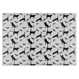 Tabla De Cortar Black Cats Hunting Bats Simple Halloween Pattern
