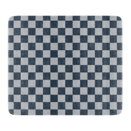 Tabla De Cortar Black ice checkered board pattern