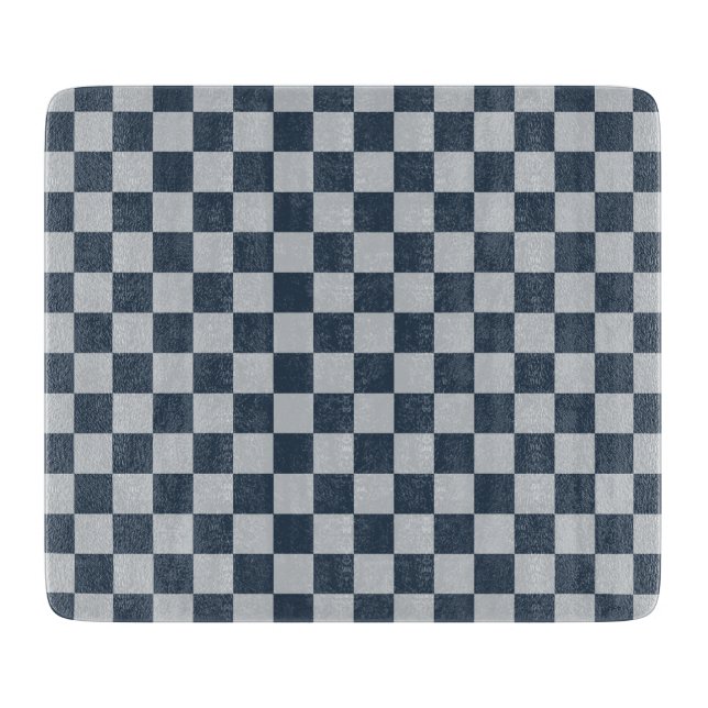 Tabla De Cortar Black ice checkered board pattern (Anverso)