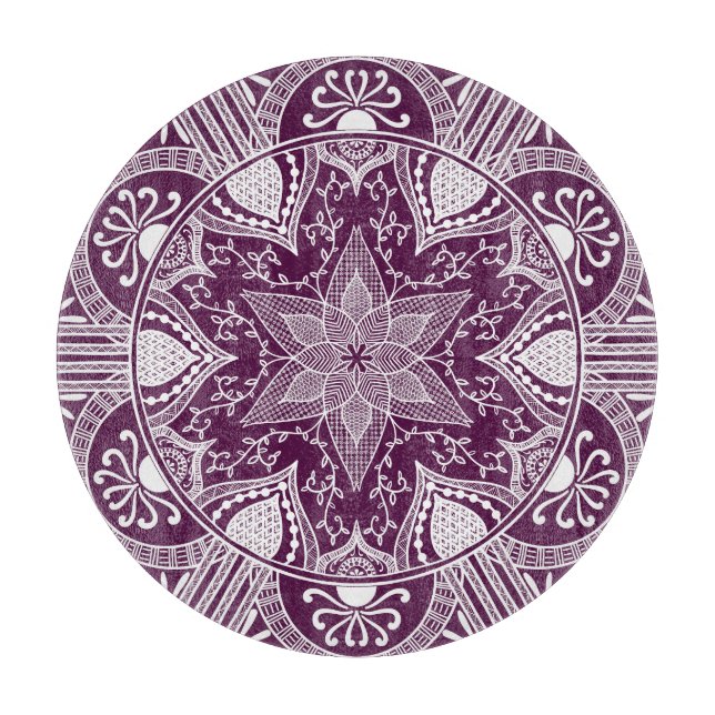 Tabla De Cortar Blackberry Mandala (Anverso)