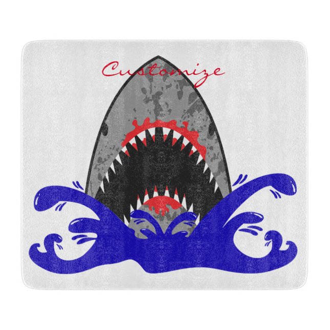 Tabla De Cortar Bloody Shark Jaws Thunder_Cove (Anverso)