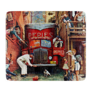 Tabla De Cortar Bloque de camino de Norman Rockwell