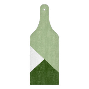 Tabla De Cortar Bloque de color moderno verde y blanco 2
