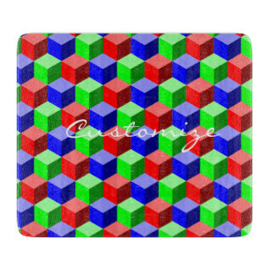 Tabla De Cortar Bloques de edificios coloridos Thunder_Cove 3-D