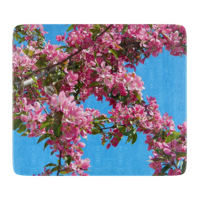 Tabla De Cortar Blossom and Blue Sky Photo (Anverso)