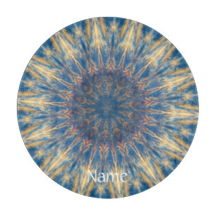 Tabla De Cortar Blue Chakra Kaleidoscope Thunder_Cove