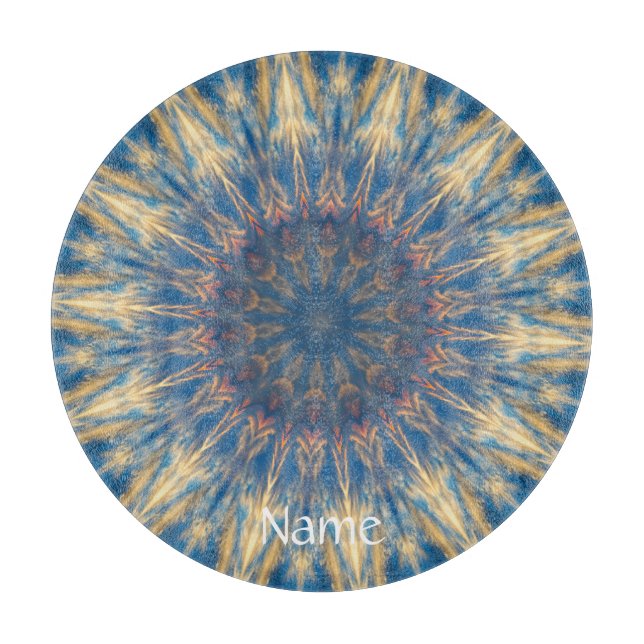 Tabla De Cortar Blue Chakra Kaleidoscope Thunder_Cove (Anverso)