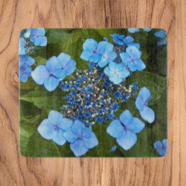 Tabla De Cortar Blue Lacecap Hydrangea Floral