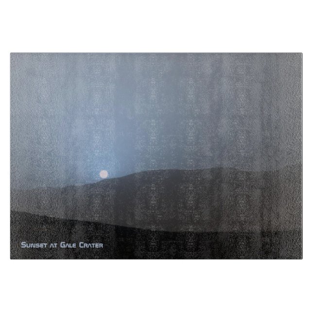 Tabla De Cortar Blue Martian Sunset (Anverso)
