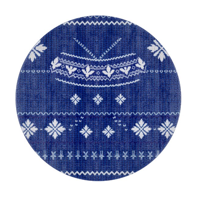 Tabla De Cortar Blue Norwegian Knit, Cutting Board (Anverso)