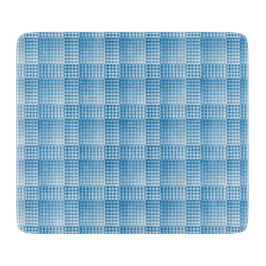 Tabla De Cortar Blue White Checker Abstract Pattern