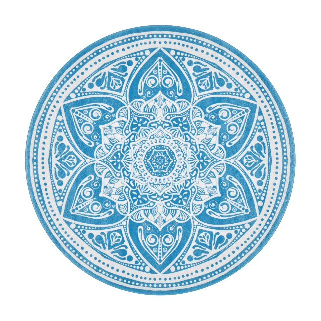 Tabla De Cortar Bluebird Mandala (Anverso)