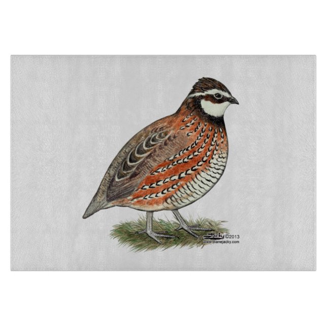 Tabla De Cortar Bobwhite Quail Rooster (Anverso)