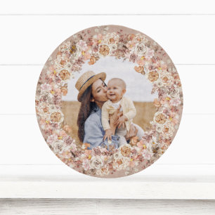 Tabla De Cortar Boho Bee Watercolor Floral Personalizado Foto Mamá