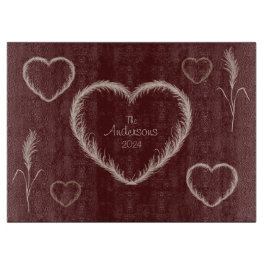 Tabla De Cortar Boho Dreams Personalizado Pampas Tablero de corte