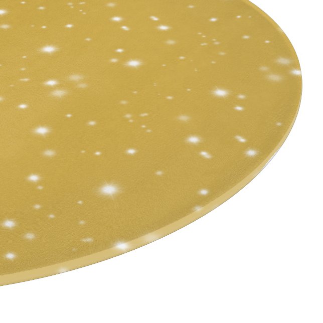Tabla De Cortar Boho Gold Starlight (Borde)