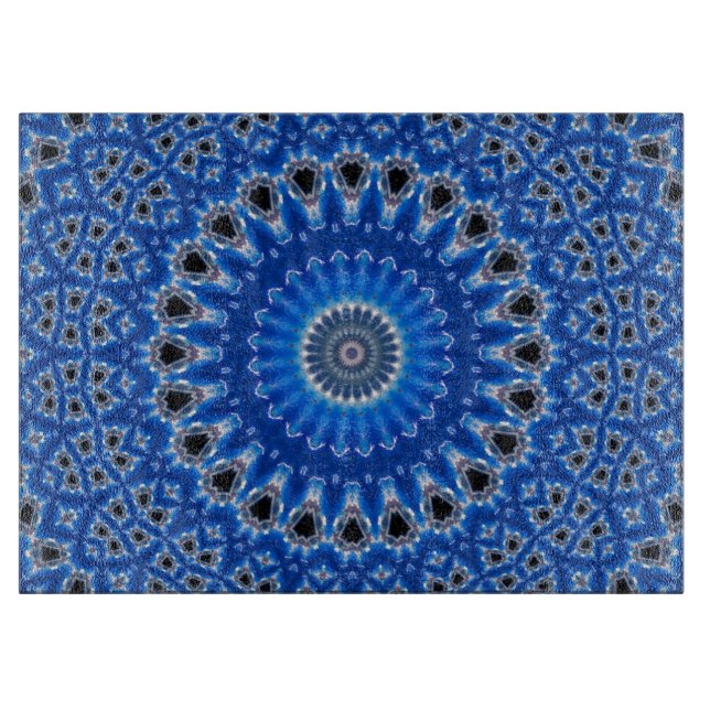 Tabla De Cortar Boho, la isla del zafiro azul de moda (Anverso)