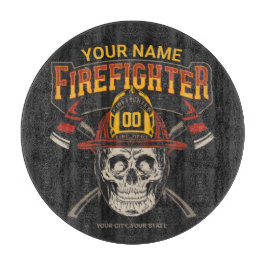 Tabla De Cortar Bombero de casco falso artificial personalizado