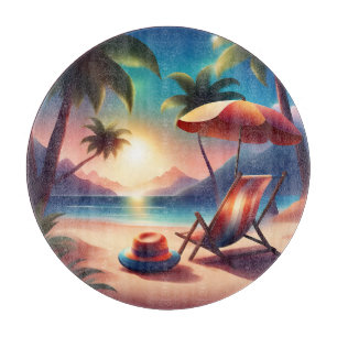 Tabla De Cortar bonita playa