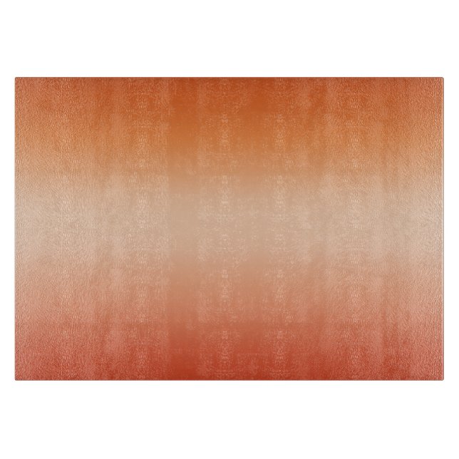 Tabla De Cortar Bonito Ombre Naranja de verano caliente y gradient (Anverso)