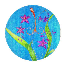 Tabla De Cortar Bonito Pequeña Orquídea