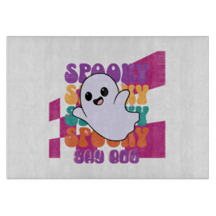 Tabla De Cortar Boo espeluznante