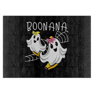 Tabla De Cortar Boonana Fantasma Lindo Plátano Halloween