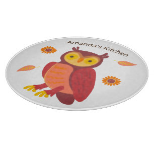 Tabla De Cortar Bosque de otoño