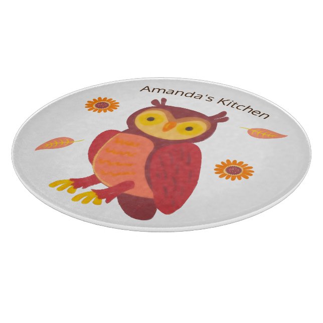 Tabla De Cortar Bosque de otoño (Borde)