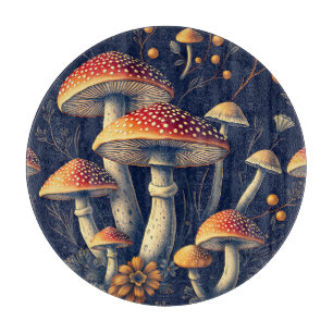 Tabla De Cortar Bosque Oscuro de Amanita Muscaria