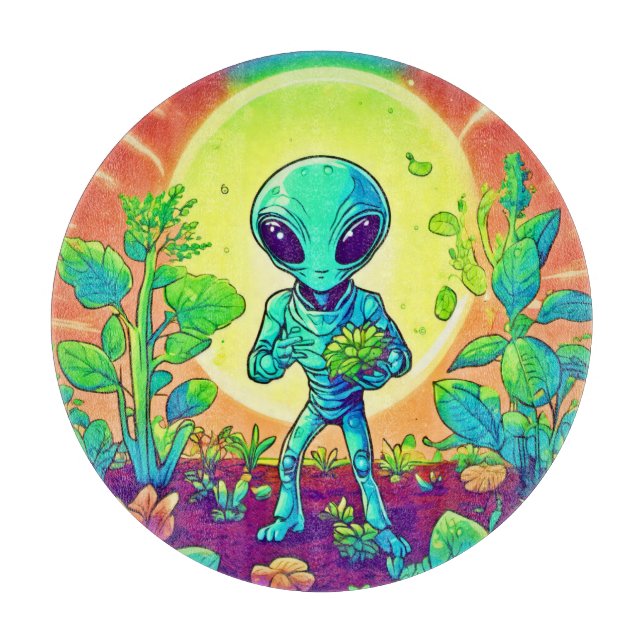 Tabla De Cortar Botánico extraterrestre: Plantas eléctricas (Anverso)