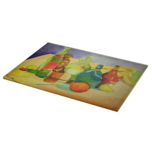 Tabla De Cortar Botellas de acuarela