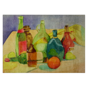 Tabla De Cortar Botellas de acuarela