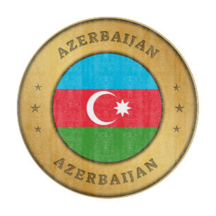Tabla De Cortar botón Bandera de Azerbaiyán