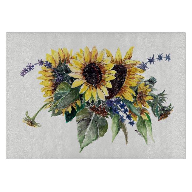 Tabla De Cortar Bouquet de girasol (Anverso)