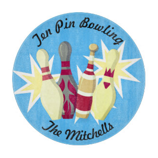 Tabla De Cortar Bowling de estilo vintage