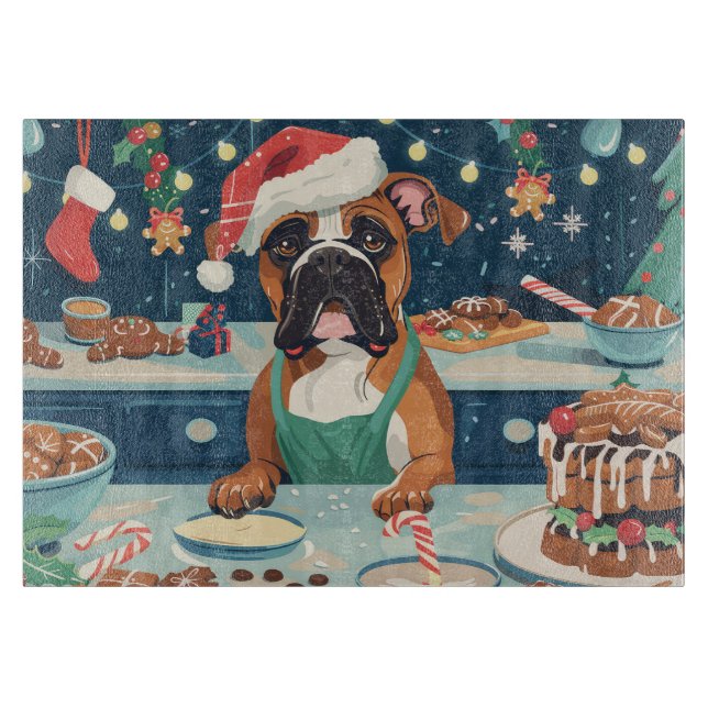Tabla De Cortar Boxer Holiday Baking: Navideño Festivo (Anverso)