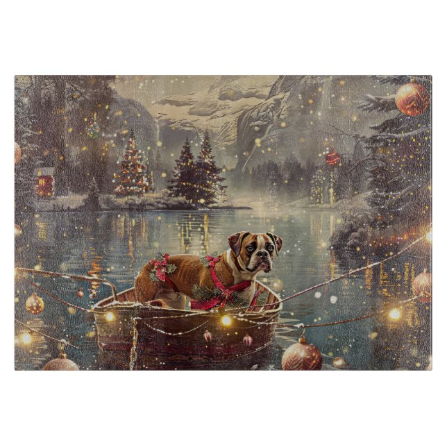 Tabla De Cortar Boxer Navidades Festividad (Anverso)