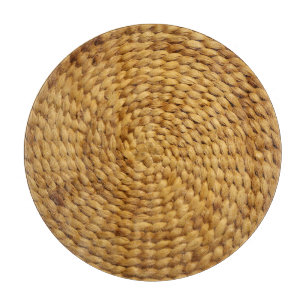 Tabla De Cortar Brasa tejida: Auténtica marrón texturada