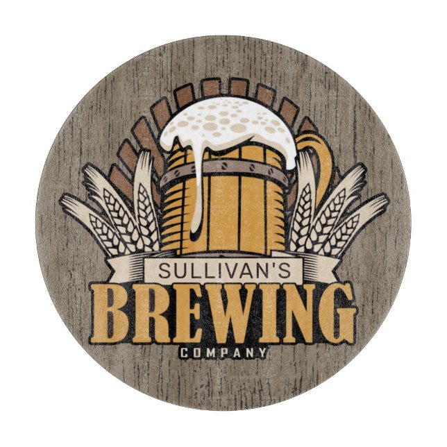 Tabla De Cortar Brewery ADD NOMBRE Craft Beer Breer Company Bar (Anverso)