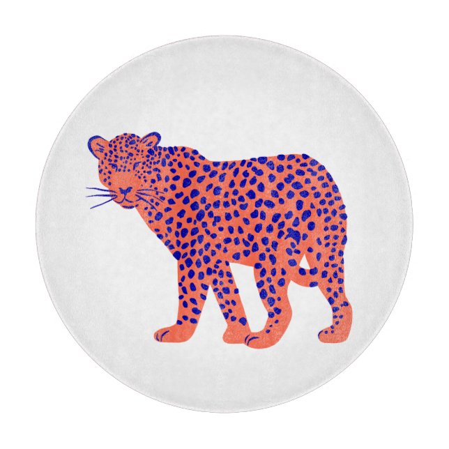 Tabla De Cortar Bright Leopard (Anverso)