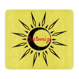 Tabla De Cortar Brillante luna de luna de sol Thunder_Cove