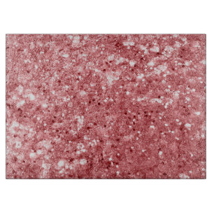Tabla De Cortar Brillante Rosa Glitter Glamuroso